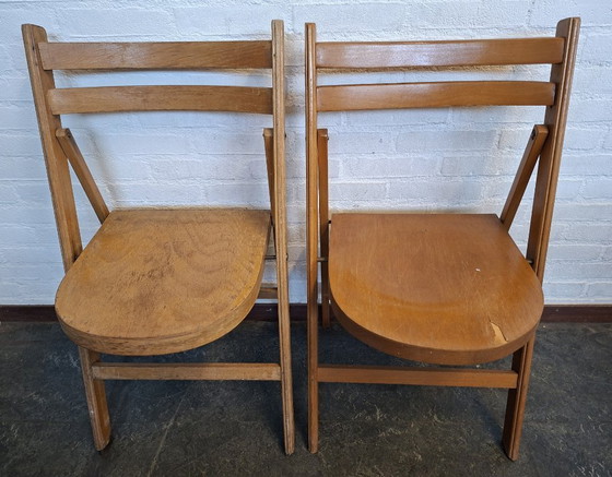 Image 1 of 6 chaises pliantes vintage