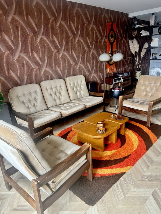 Sofa aus den 1980er Jahren – 3-5 Sitzer Sofas, Wood (photo 2 of 5)