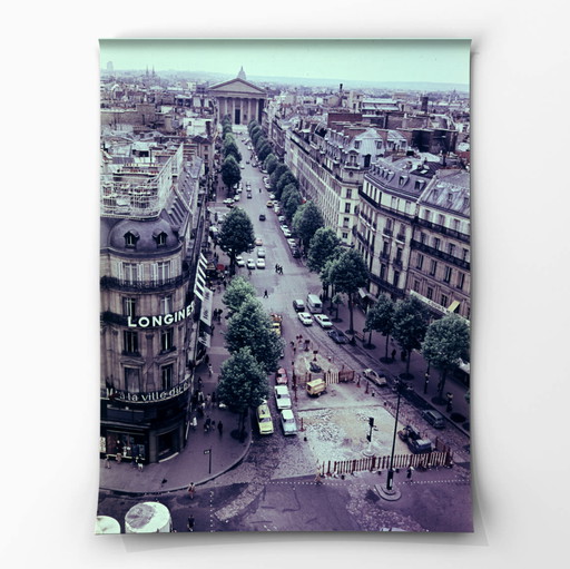 1x Paris – Boulevard with Longines, 1966 | analog color photography