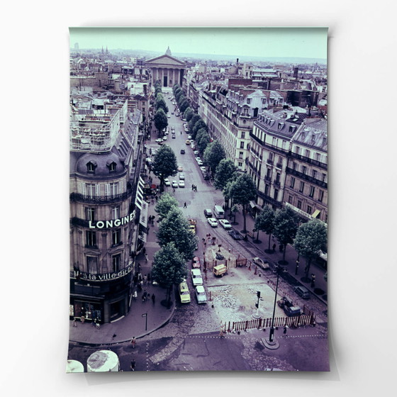 Image 1 of 1x Paris – Boulevard with Longines, 1966 | analog color photography