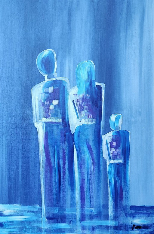 Giancarlo Marcucci - We Are - Artist's Painting – schilderijen tekeningen, Canvas