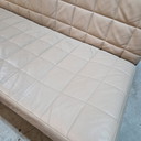 Divano a due posti Leolux Volare in pelle color crema, divano di design
