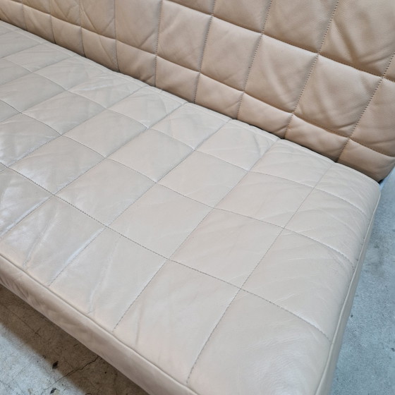 Image 1 of Leolux Volare Zweisitzer Sofa Creme Ledersofa Designersofa