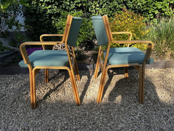 Image 1 of RAR 2X Hans Wegner JH 47-2 bureaustoel, 1980, Denemarken XL