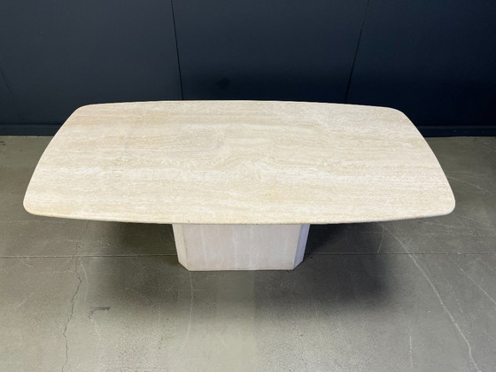 Image 1 of Vintage travertine dining table, 1970s 