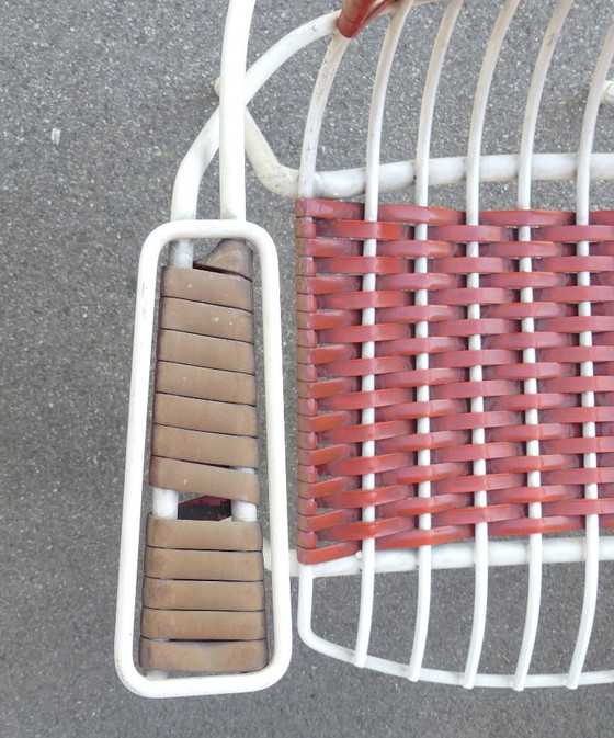 4 Garden Chairs with Armrests Metal Stiegler Marbach 1970s WstaEb – Plastic, Vintage (photo 4 of 17)