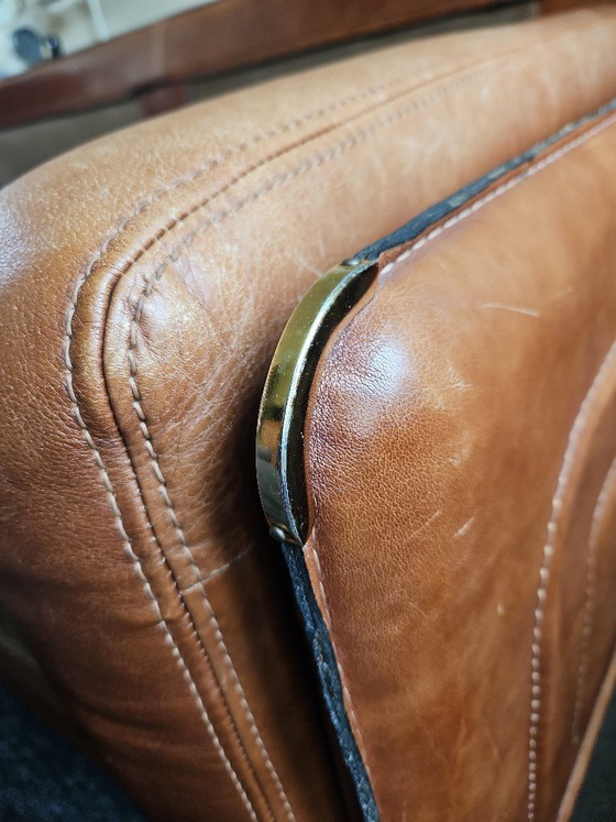 Image 1 of Baxter Arcon Sofa von Marco Milisich | Cognacfarbenes Leder, Italien
