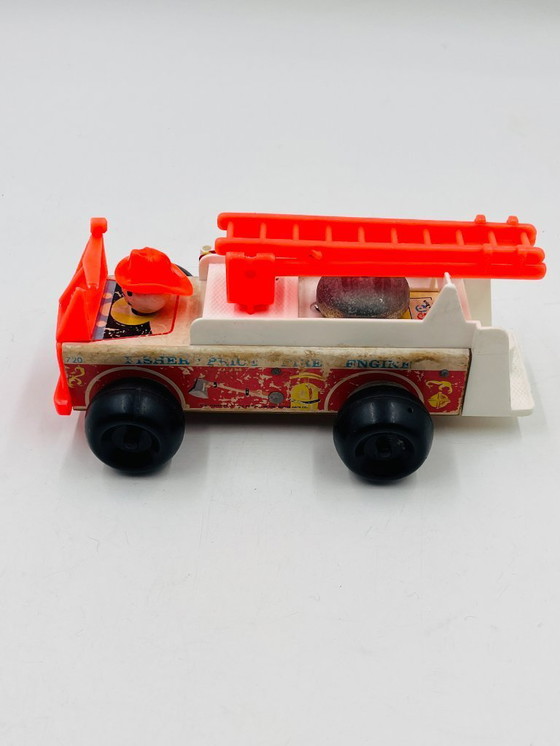 Image 1 of Lot de 4 jouets en bois Fisher-price années 60