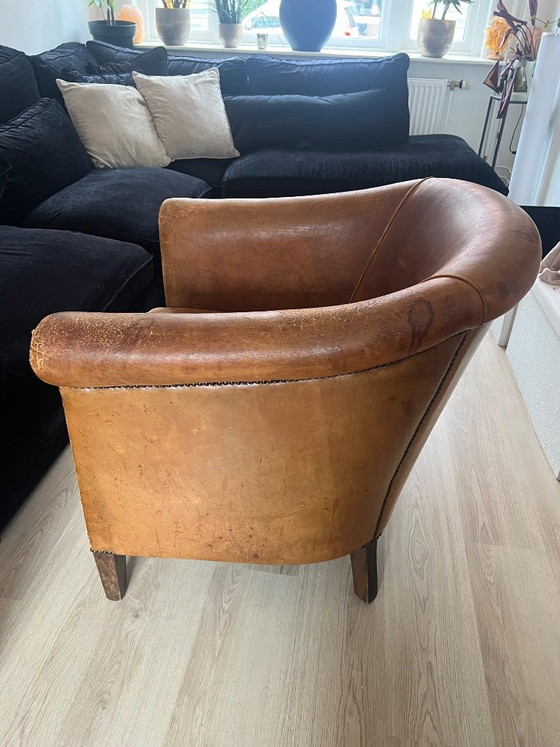 2x Sheepskin Club Armchairs – Nico van oorschot amsterdam, Leather (photo 9 of 14)