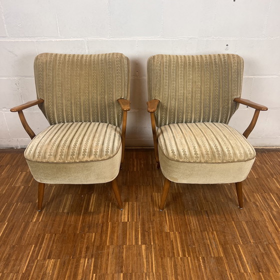 Image 1 of Set van 2 Vintage Cocktail Club Stoelen, jaren 1960