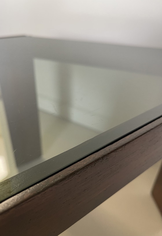 Image 1 of Vintage Porada Arredi wooden triangle side table