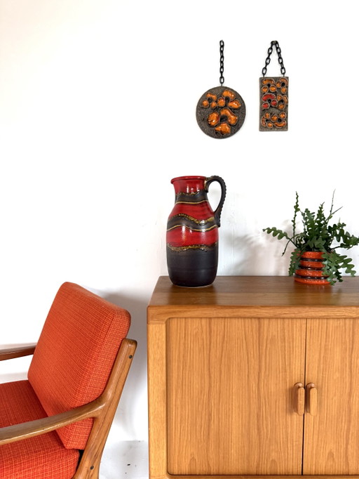 Vintage Ceramic Fat Lava Vase 331-43, West Germany ‘70 – vazen
