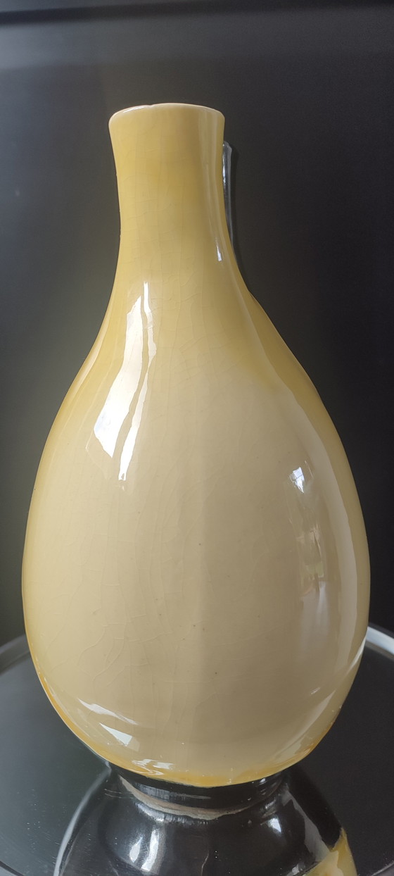 Image 1 of Vaso in ceramica vintage a due colli, 1964.