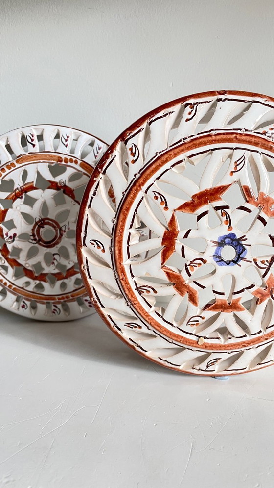 Image 1 of Applique artisanale CéRAMIQUE CENTRE BLEU