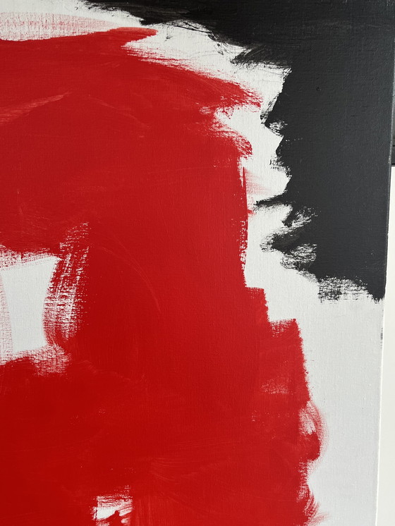 Image 1 of Gilles van Oosten - acryl abstract schilderij - gesigneerd 