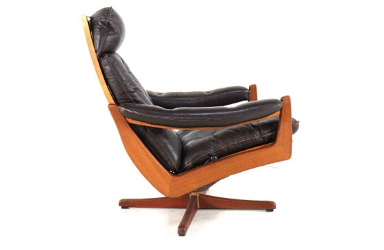 Söda Galvano - Lied Møbler Norway Fauteuil Vintage – Lied mobler, Leather, Wood (photo 10 of 18)