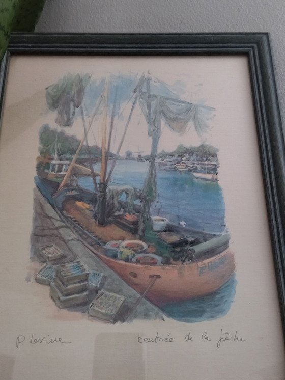 Image 1 of Lithografie van P. Levine