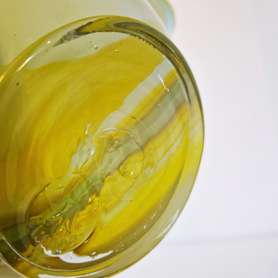 Image 1 of Portafrutta vintage in vetro Goldan Talast