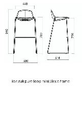 Image 1 of 2x Infiniti Pure Loop Mini Barhocker - Claus Breinholt