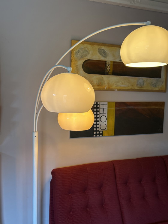 Lampada a fungo vintage Dijkstra con 3 bracci – Lampade da terra, Metallo, Plastica (photo 3 of 5)