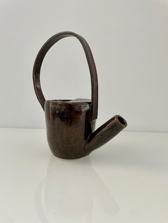 Image 1 of Unique handmade vintage ceramic watering can