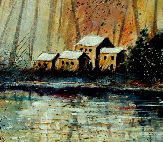 Image 1 of A lake in autumn