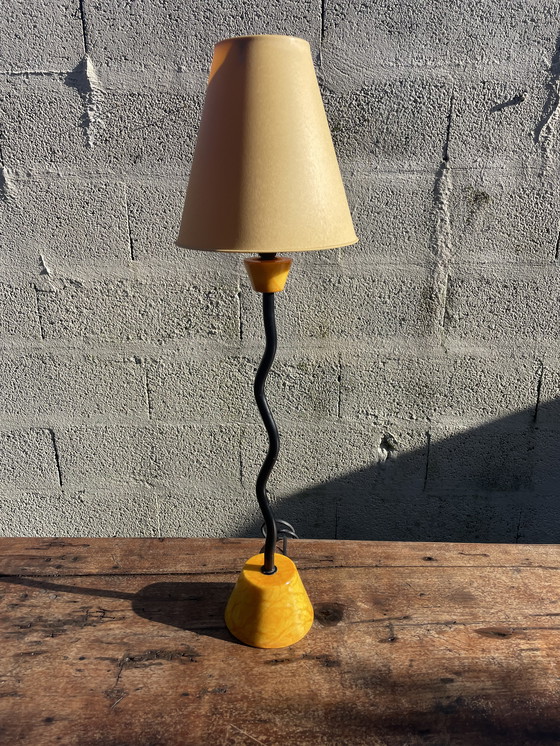 Image 1 of Table Lamp Zig Zag Memphis 1980