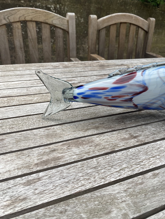 Image 1 of Verre de Murano Grand poisson années 60
