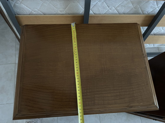 Image 1 of Cama com colchão de 140 cm x 200 cm e 2 mesas de cabeceira
