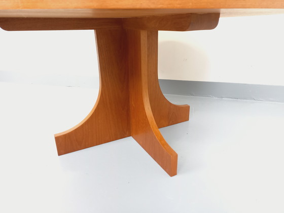 Image 1 of Vintage 60's Round English Teak Coffee Table
