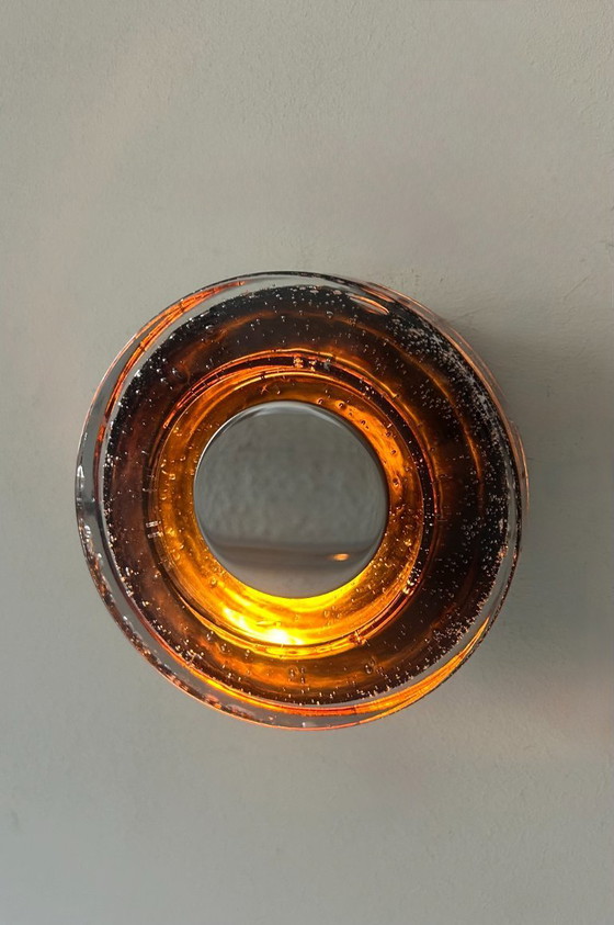 Image 1 of 3 appliques Limburg in cromo e vetro a bolle, Germania 1960