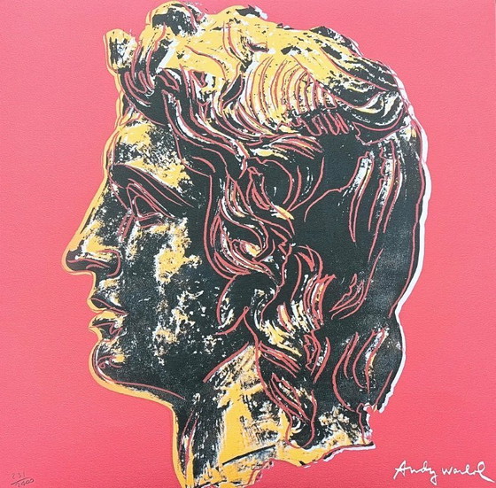 Image 1 of 1986 Carnegie Museum of Art After Andy Warhol "Alexander the Great Pink" Lithograph