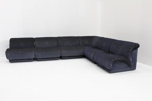 Vintage Italian Modular Sofa Doimo Salotti 1970s set of 7