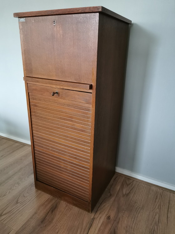 Image 1 of Vintage roldeurkast/archiefkast 