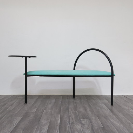 198O's Memphis Style Modern Post Bench