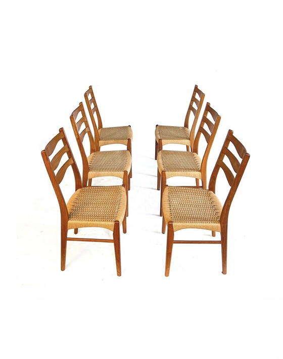 Image 1 of 6x Arne Wahl Iversen, Glyngøre Stolefabrik '60