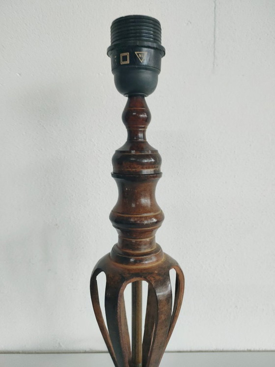 Set of 2 Luxury (Neo) Classic Victorian Revival Column Lamps with Openwork Cage Effect – Warm Bronze/Metal (photo 8 of 16)