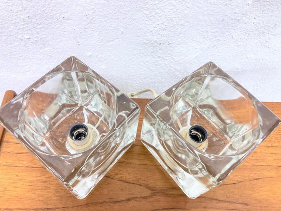 Image 1 of 2 light cube table lamps by Peill & Putzler, 1970s design