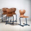 Vintage school chairs (c.1950). Set of 4 pieces – Side chairs, Iron, Industrieel (photo 10 of 22)