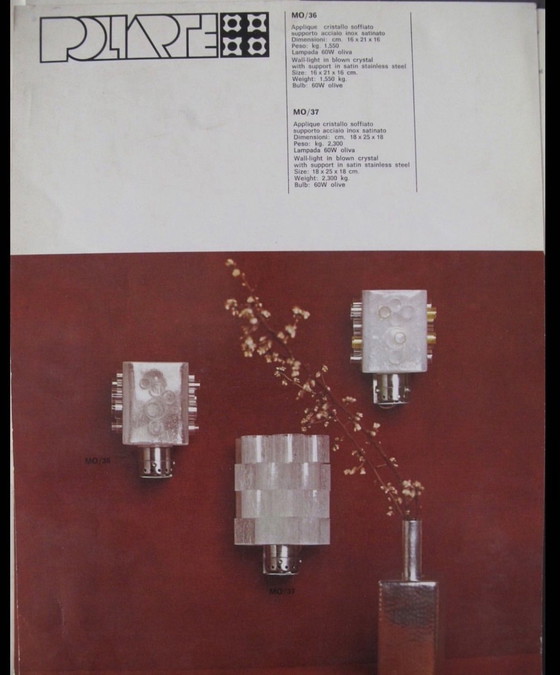 Image 1 of Albano Poli Poliarte Applique Mod. MO 36 Conception rare