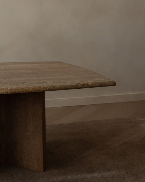 Image 1 of Vintage travertine coffee table, 1970s