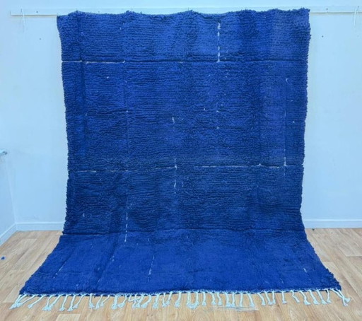 Blue Berber wool rug 200cmx300cm 