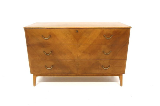 Cómoda escandinava de nogal, estilo sueco moderno, Suecia, 1940