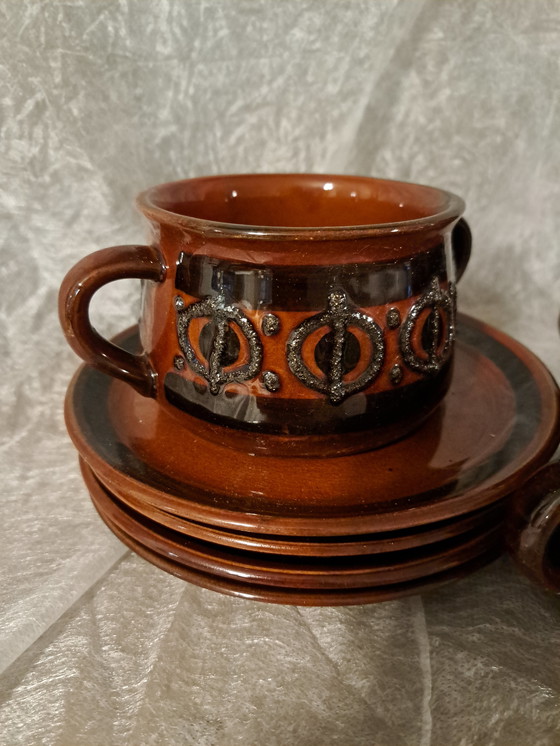 Image 1 of VEB Haldensleben vintage soepkommen met schotels