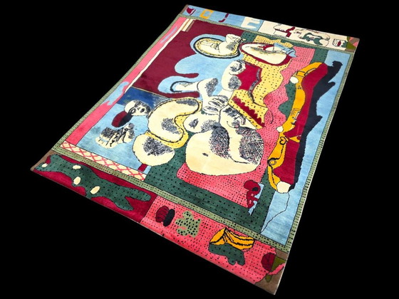 Alfombra "Dos mujeres reclinadas" de Le Corbusier – Lana, seda y algodón anudadas a mano, 250 x 190 cm. (photo 4 of 10)