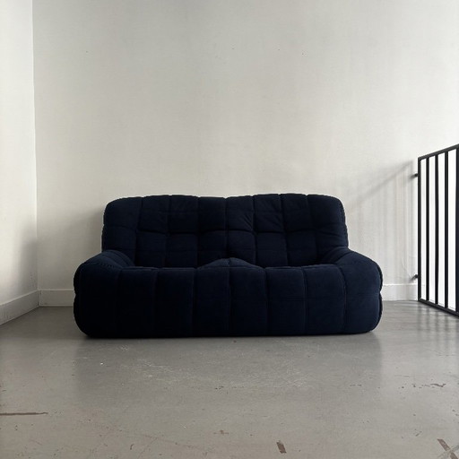 Canapé "Kashima" 2 places par Michel Ducaroy pour Ligne Roset 1976 – 2 zitsbanken, Velvet