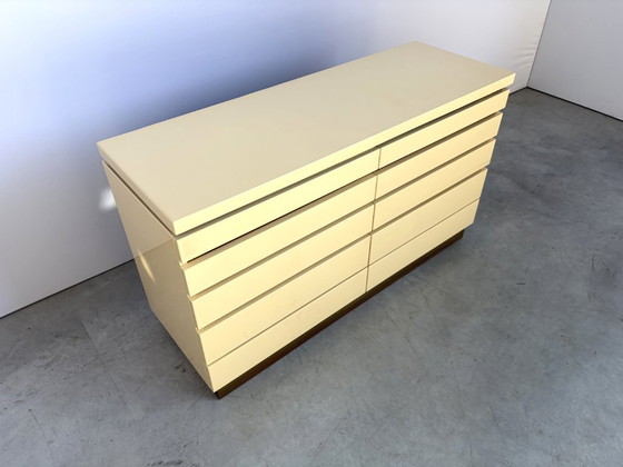Jean Claude Mahey chest of drawers, 1970s – Brass (photo 8 of 11)