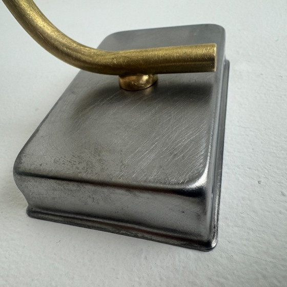 COPPIA DI APPLIQUE VINTAGE IN VETRO FLUE – Metal (photo 4 of 11)