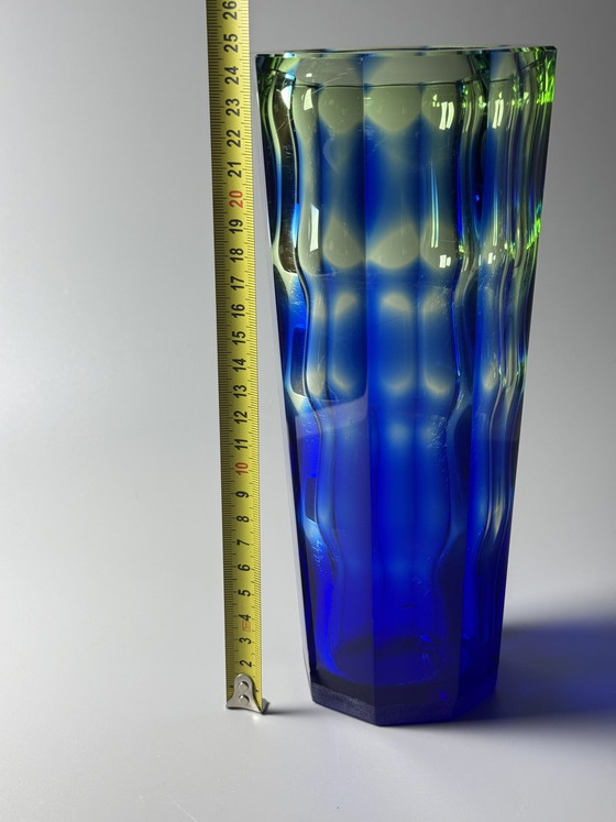 Image 1 of Rainbow Vase by Aknuny Astvatsaturyan Leningrad Art Glass Factory, USSR, 1960s