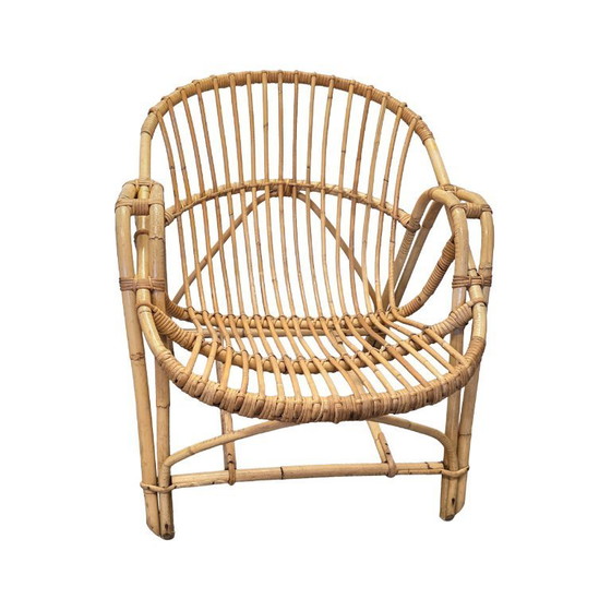 Image 1 of Vintage rattan tub chair
